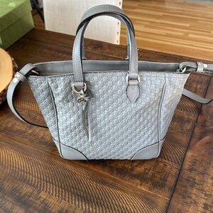 Gucci Microguccissima Gray Cross Body Purse